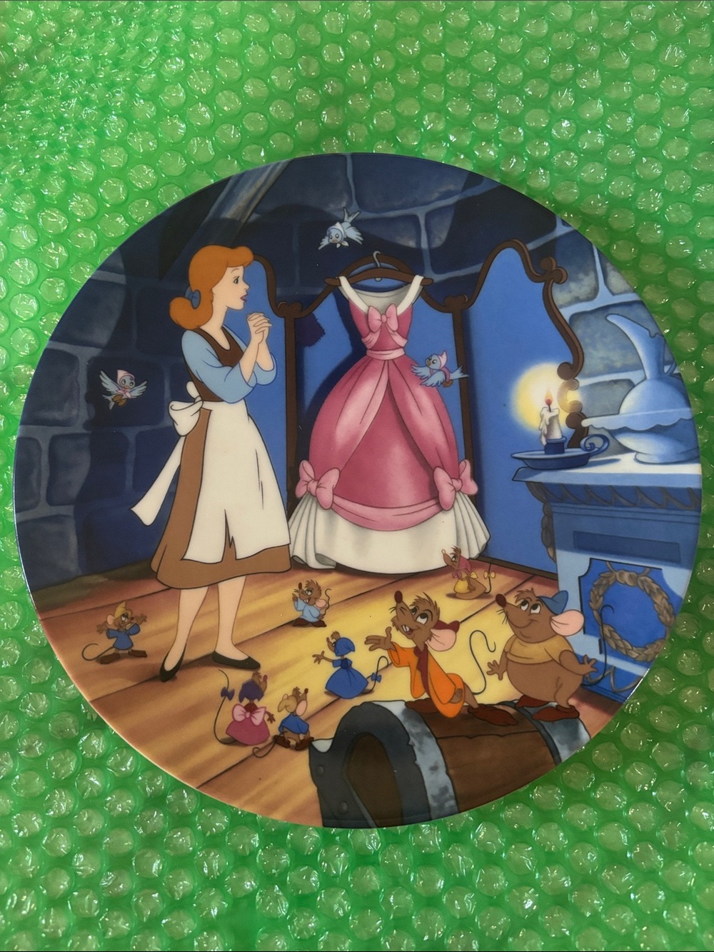 Blue Cinderella-Themed Decorative Party Plate